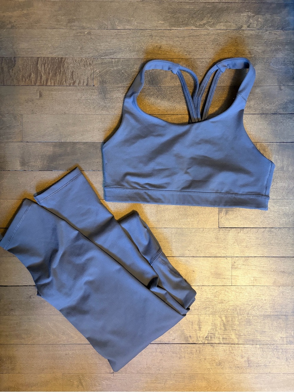 Old Navy Mocha Brown Sports Bra and Leggings Set
